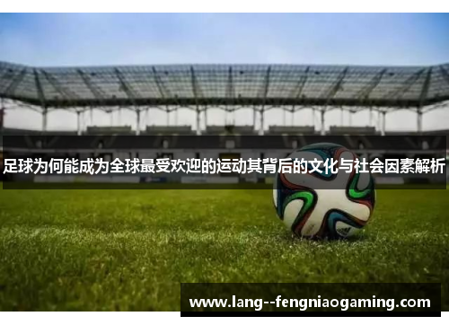 足球为何能成为全球最受欢迎的运动其背后的文化与社会因素解析